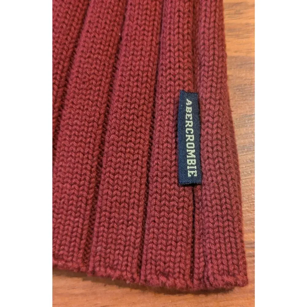 Vintage Y2K Abercrombie & Fitch A92 Ribbed Turtleneck Sweater Mens M Burgundy